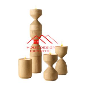 Portavelas de madera de Venta caliente de madera blanca para el hogar, Hotel y sala de estar, mesa de centro, portavelas de madera, superventas - Product Image 5