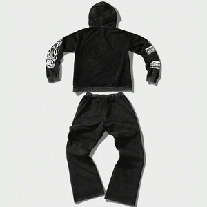 Conjunto de chándal DTG DTF personalizado para hombre, ropa deportiva al por mayor, ropa de entrenamiento físico, ropa de gimnasio, ropa de entrenamiento de moda para correr - Product Image 2