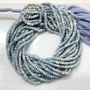 ลูกปัดโอปอลเหลี่ยมเพชรพลอยสีฟ้าลูกปัดอัญมณีธรรมชาติขายส่งสำหรับทำเครื่องประดับ - Product Image 3