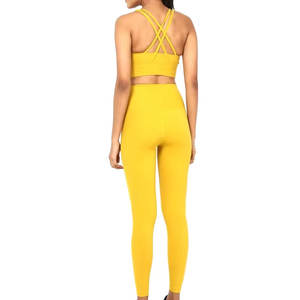 Colección 2024 Conjunto de yoga sin costuras de dos piezas transpirable de estilo único de alta moda para mujer Superventas a precio mayorista - Product Image 6