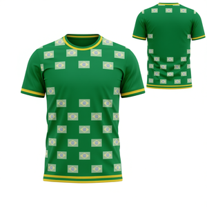 Set Maglia da Calcio Unisex con Motivo Bandiera Brasiliana per Mondiali 2026, Regalo per Tifosi in Diversi Colori - Product Image 2