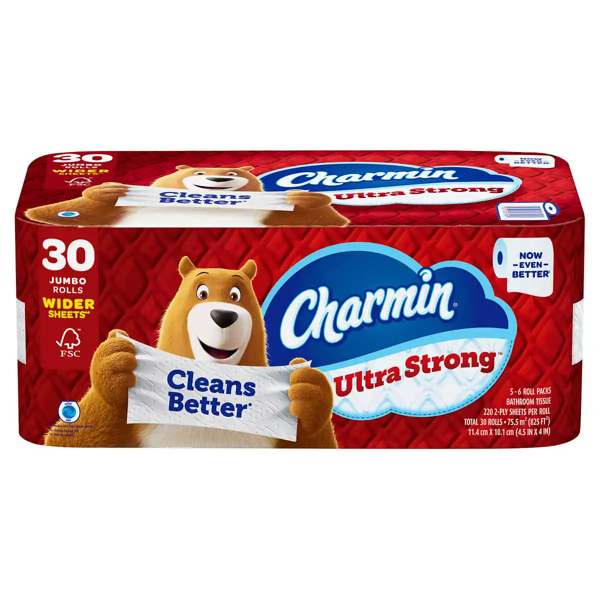 กระดาษชําระ Charmin-Ultra Soft 30 ม้วน 30 = 90, 183 แผ่นต่อม้วน