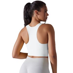 เสื้อชั้นในกีฬาโยคะแบบยืดหยุ่นสูง น้ำหนักเบา ระบายอากาศได้ดี มีฟองน้ำเสริม ทรงครอป สำหรับผู้หญิง - Product Image 6