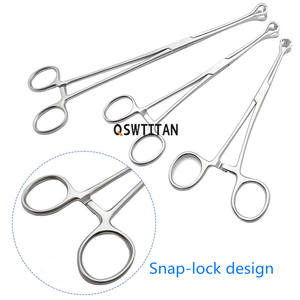 Pinzas Médicas Manuales para Apendicectomía de 16cm-24cm, Pinzas Intestinales, Pinzas para Tejidos, Instrumentos Ortopédicos Veterinarios de SurgiRight - Product Image 1