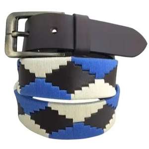 Authentic Vintage Gaucho Style Polo <b>Belt</b> in Genuine Cowhide Leather with Solid Brass Pin <b>Buckle</b> <b>for</b> <b>Men</b> and Women - Product Image 2