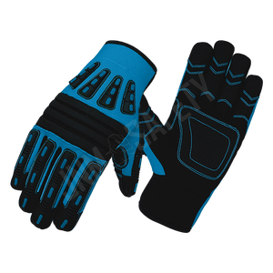 Guantes de Spandex de cuero sintético resistentes a cortes antivibración, guantes de trabajo mecánicos industriales reforzados - Product Image 3