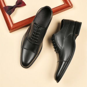 Zapatos de vestir de cuero genuino de estilo inglés para hombre, para uso formal de negocios y casual de verano. - Product Image 1