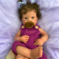 Poupée bébé réaliste de 20 pouces en silicone pleine grandeur avec cheveux courts, peau douce, nouveau-né réaliste, jouet pour bébé