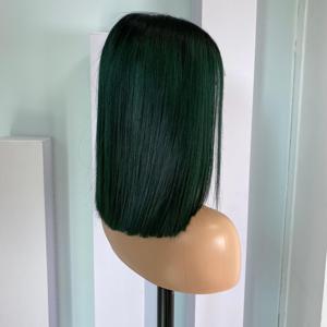 วิกผมแท้มัดผมมนุษย์บริสุทธิ์จากเวียดนามวิกผมตรงลูกไม้สีเขียวใสไม่ผ่านกระบวนการ - Product Image 4