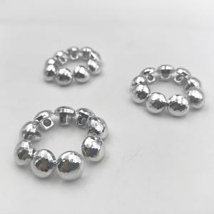 Nuevo y Popular Botón Esférico Plateado de 18L con Vástago, de Lujo para Fiestas y Moda, Hecho de Plástico Resistente con un Diseño Único de Hongo - Product Image 3