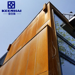 Corten Mặt Tiền Bằng Thép Tấm Kim Loại Rắn Tấm Ốp Tường - Product Image 3
