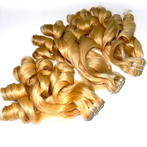 Paquets de cheveux bruts blonds 613 de meilleure qualité pour faire des perruques à partir de vrais cheveux humains - Product Image 6