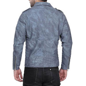 แจ็กเก็ตหนังสไตล์ลำลองสำหรับผู้ชายคอลเลกชันล่าสุด - Product Image 3