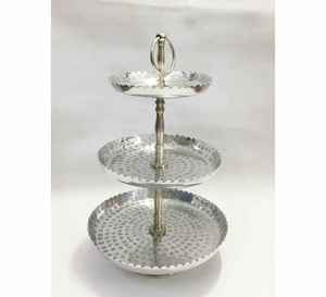 Soporte de pastel de acero inoxidable tipo plegado soporte de pastel de diseño moderno 2024 superventas 2024 herramientas de cocina - Product Image 6