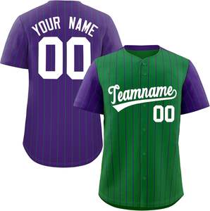 Jersey de Béisbol Juvenil, camiseta de softbol abotonada personalizada, aparejos sublimados, bordado de sarga, nombre del equipo, número, malla, ajuste seco, EE. UU. - Product Image 6