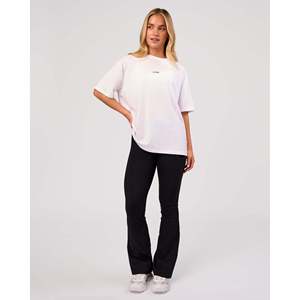 Camiseta Oversize de Algodón FLX para Mujer Tallas Grandes - Blanca y Negra - Product Image 6