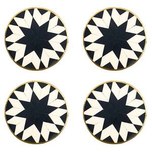 Silver Furniture <b>White</b> Metal Furniture Bone Inlay Furniture MOP High Quality Bone Inlay <b>Coaster</b> Indian Manufacturer - Product Image 3