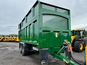 Remolque agrícola de ensilaje de 18 toneladas, remolque de descarga de granos de alta resistencia, semirremolque con eje fuerte para tractor. - Product Image 1