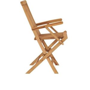 Sillas de patio plegables de madera maciza de teca de diseño moderno para comedor al aire libre, uso en hoteles y villas - Product Image 3