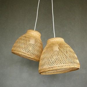 Tienphong, venta al por mayor, 2025, campana de bambú grande tejida a mano, pantalla colgante Wabi Sabi para luz colgante en sala de estar, cocina - Product Image 6