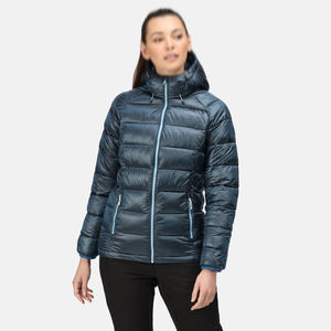 Women's Waterproof Winter Insulated Padded Quilted Puffer Jacket with Hood Plus Size Outerwear - Product Image 3