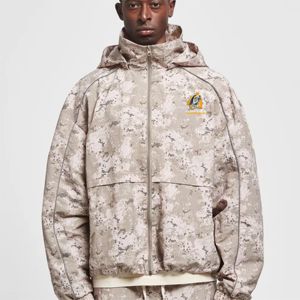 Veste de pluie pour homme-Camouflage, hydrofuge et coupe-vent avec ourlet réglable, capuche détachable et coupe courte - Product Image 5