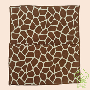 Pañuelo de bolsillo orgánico certificado de algodón 100% Stone Age Beige café con costuras adicionales en el centro - Product Image 2