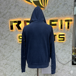 Meilleures ventes, votre propre logo, sweat à capuche à fermeture éclair le plus demandé, imprimé en relief, fabriqué en usine, prix bas, sweat à capuche pour hommes, sweat à capuche pour hommes - Product Image 5