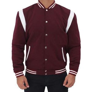 Nouvelle arrivée, veste universitaire élégante à capuche, respirante, en coton, avec logo sur le devant, de haute qualité, pour l'hiver, vestes universitaires pour hommes - Product Image 1