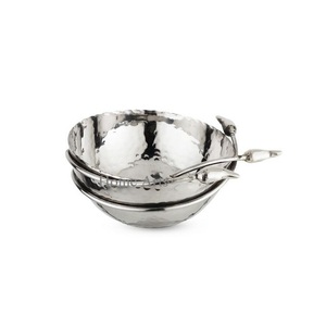 Cuenco decorativo martillado de aluminio, tamaño personalizado, forma redonda, cuenco para servir dulces a un precio asequible - Product Image 3