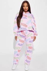 Premium quality French Terry Hoodie and Sweatpants set <b>over</b> all custom Printed hoodie set for women - Product Image 4