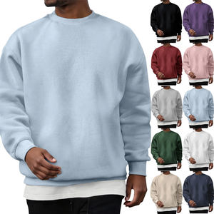 Sudadera de Hombre con Logotipo Personalizado de 380 GSM, Sudadera de Cuello Redondo de Forro Polar, Cuello Redondo, Estampado Sólido, Impresión Digital, Otoño - Product Image 6