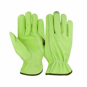 Guantes de Trabajo de Cuero de Grano Vacuno de Primera Calidad, Resistentes a la Abrasión, Protección para las Manos, Guantes Duraderos - Product Image 6