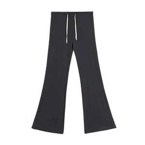 Pantalon de survêtement taille haute pour femme Pantalon de tous les jours en toile extensible confortable avec ceinture élastique et poches - Product Image 3