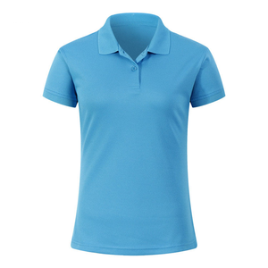 Polo de verano para mujer de secado rápido, Polo de bádminton azul claro de manga corta, camisetas para hombre, camiseta Polo al por mayor, precio razonable - Product Image 3