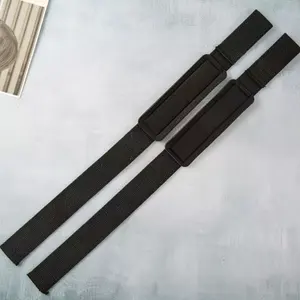 Dernier modèle de sangles de poignet Gym Deadlift Strap Sangles de levage à paillettes rembourrées Haltérophilie pour femme - Product Image 5