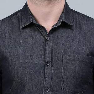 <b>Men's</b> Long Sleeve Denim <b>Shirt</b> Premium Cotton Casual <b>Winter</b> Wear Breathable Adult <b>Shirt</b> - Product Image 6
