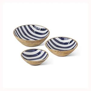 Bol en bois de forme ovale au design moderne à prix d'usine direct pour la fête Ustensiles de cuisine polyvalents servant des aliments Salade Fruits en vrac - Product Image 2