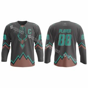 Maillot de hockey sur glace personnalisé nouveau design à bas prix maillot de hockey sur glace par sublimation avec logo et design personnalisés service OEM - Product Image 3