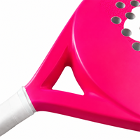 Raqueta de Pádel JAS Super Power-Pink, Raqueta de Alta Calidad de Fibra de Carbono + Superficie 3D, Raqueta de Tenis de Fibra de Carbono, Fábrica OEM
