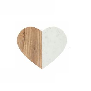 Hot Selling Classic Style Heart Shape Wooden <b>Coasters</b> Wholesale Wood and <b>Marble</b> <b>Coasters</b> Exported From India - Product Image 1