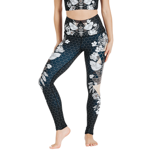 Vente en gros de leggings de yoga imprimés de talent et occultants Beeloved, dernière taille haute, leggings de gym à la mode de teinture écologique pour femmes - Product Image 3