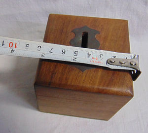 Hucha cuadrada de madera, hucha hecha a mano, hucha para niños y adultos, Caja de Ahorro de madera rústica, ranura para tapa, dinero con cerradura segura - Product Image 4