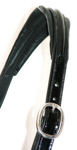 Brida de caballo de sillín inglés con diamantes de imitación cristal charol suave cuerda acolchada Halter precio de fábrica - Product Image 2