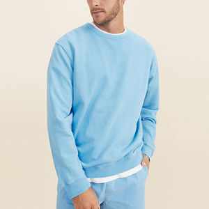 Top Designer <b>Men's</b> <b>Hoodie</b> Stylish Vintage Solid Pullover Lightweight Crew Neck Sweatshirt with Drop Shoulder Casual Street Wear - Product Image 6