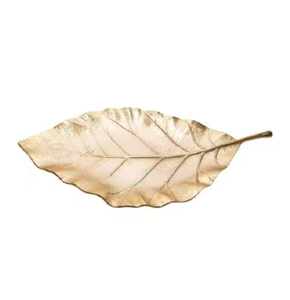 Custom Metal Eye-Catching Decorative <b>Trays</b> Coffee <b>Serving</b> <b>Tray</b> With <b>Gold</b> & Black Branch Metal Handmade <b>Serving</b> <b>Trays</b> - Product Image 4