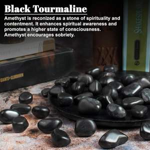 Bulk Polished Tumbled Black Tourmaline <b>Crystals</b> <b>for</b> EMF Protection Resale Suitable Other <b>Crystal</b> <b>Crafts</b> - Product Image 5