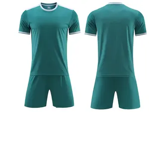 ชุดยูนิฟอร์มฟุตบอลสำหรับผู้ชายชุดเสื้อเจอร์ซีย์ฟุตบอลดีไซน์ใหม่จากแบรนด์ของตัวเอง