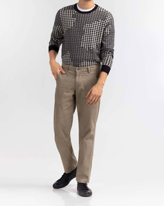 Pull à col roulé tendance pour hommes, manches longues, coupe ajustée, tricoté avec fonction anti-rétrécissement Hiver - Product Image 1