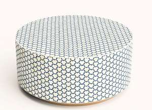 Taburete con incrustaciones de hueso de alta calidad, impresionante mesa de centro con forma de rayas, la mejor calidad, muebles modernos hechos a mano para el hogar, sala de estar, las mejores ventas - Product Image 2